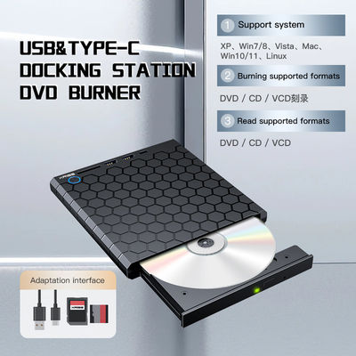جودة  External CD DVD Burner USB 3.0 USB C CD-RW Drive DVD-RW Burner Writer Player مصنع