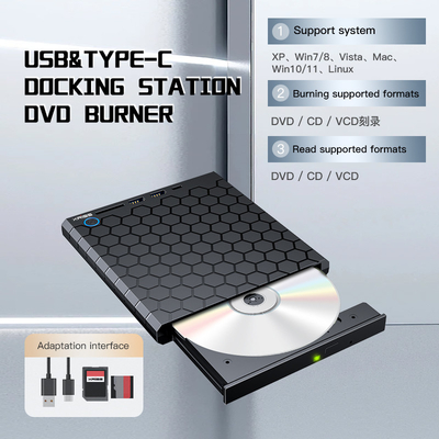 شراء سجل سي دي دي خارجية USB 3.0 USB C محرك سي دي-آر دبليو DVD-RW سجل كتابة لاعب التصنيع عبر الإنترنت