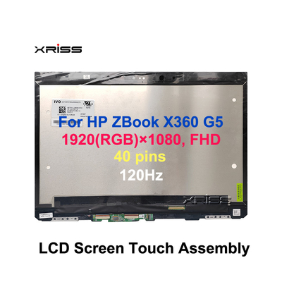 15.6 LCD LED Touch Screen Assembly لـ HP ZBook Studio x360 G5 FHD 40 دبوس